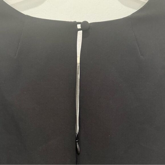 NWT Milly Nicole Flutter Bell Sleeve Black Dress - Picture 9 of 10